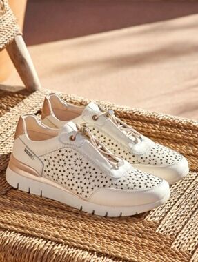 Pikolinos Cantabria Sneaker Cream And Gold